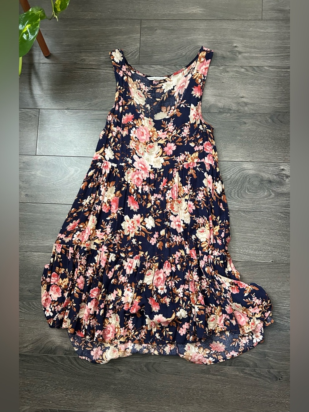 American Eagle Floral Tiered Dress